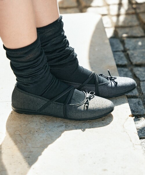 「FREAK'S STORE」 フラットパンプス 38 ブラック レディース_画像5