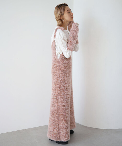 「SLOBE citron.」 キャミソールワンピース - ピンク レディース_画像3