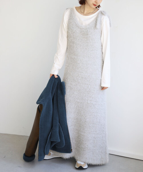 「SLOBE citron.」 キャミソールワンピース - ピンク レディース_画像4