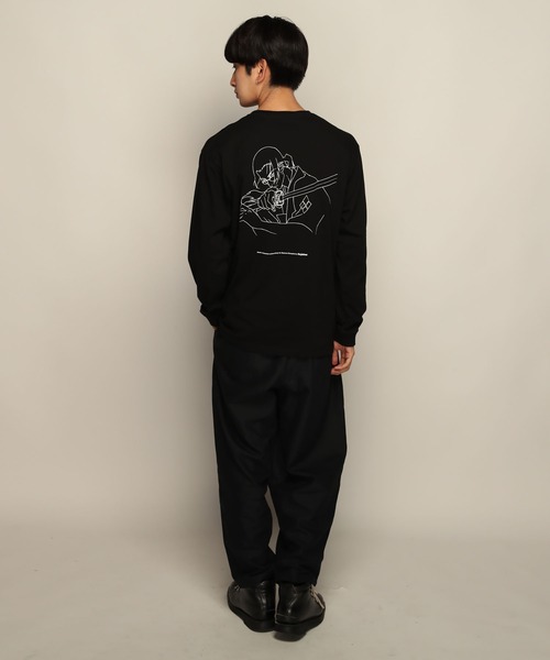 YEN TOWN MARKET tシャツ 「SAMURAI CHAMPLOO」JIN シルエット ロング