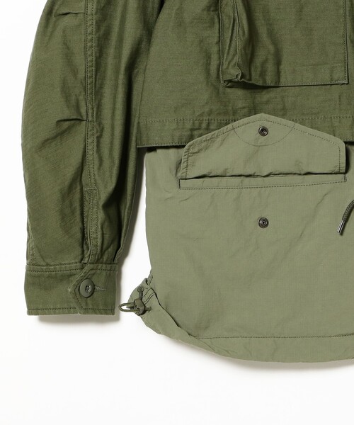 BEAMS（ビームス） ミリタリージャケット モッズコート M65 レイヤード