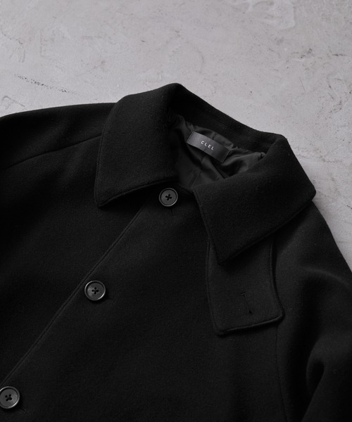 CLEL（クレイル） ステンカラーコート M ブラック メンズ : ZOZOTOWN