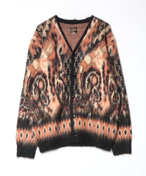 Needles（ニードルス） ニットカーディガン M オレンジ メンズ