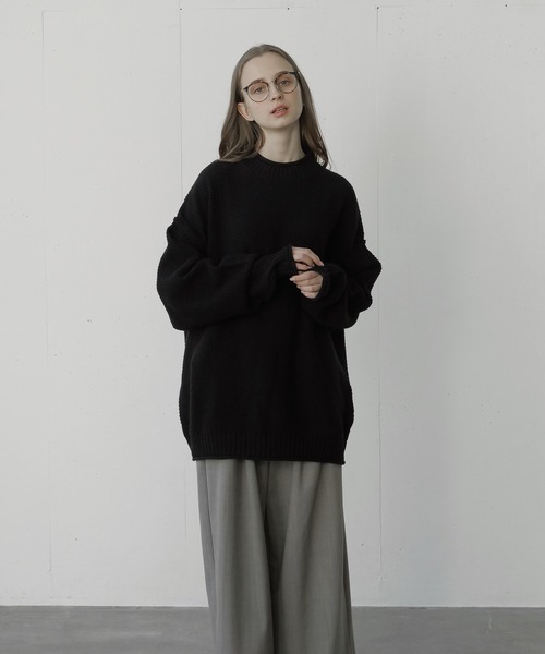 「remer」 長袖ニット MEDIUM グレー メンズ_画像5