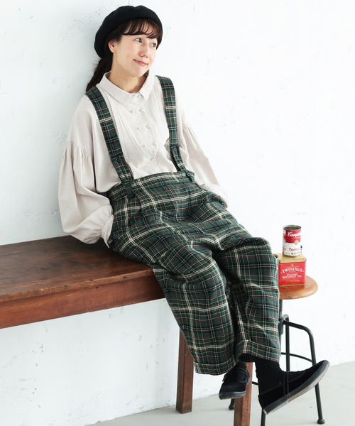 チェックパンツgreen yardsale 値下可 soulberry（ソウルベリー） ワイドパンツ パンツ 「チェックらぼ」の