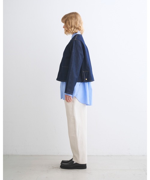 ブルゾン アウター ARKLEY A-LINE DENIM レディースの画像
