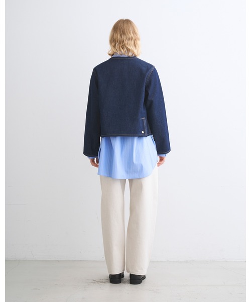 ブルゾン アウター ARKLEY A-LINE DENIM レディースの画像