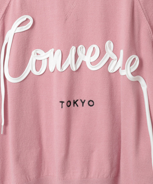 CONVERSE TOKYO ニット セーター SPINDLE LOGO SHORT KNIT レディース