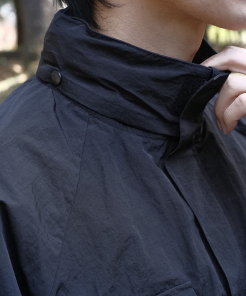 「BROKEN BASE」 ナイロンブルゾン MEDIUM ネイビー メンズ_画像6