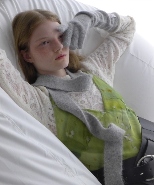 「ROCKFISH WEATHERWEAR」 マフラー FREE チャコール レディース_画像5