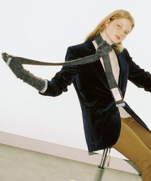 「ROCKFISH WEATHERWEAR」 マフラー FREE チャコール レディース_画像6