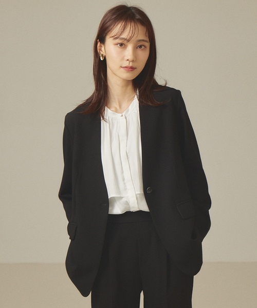 「abahouse mavie」 長袖ブラウス フリー ネイビー レディース_画像5