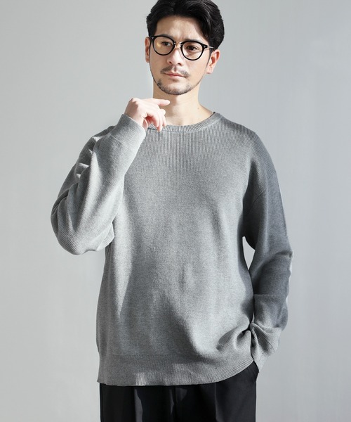 SPU（スプ） セーター ニット 「シルケット加工/マシンウォッシャブル
