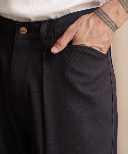 【美品】Schott ショット Wrangler ブラック スラックス L Wrangler（ラングラー）の「Schott/ショット/×Wrangler/ラングラー