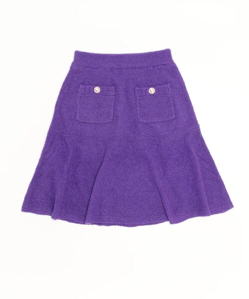 「GRACE CLASS」 ニットスカート 36 パープル レディース_画像2