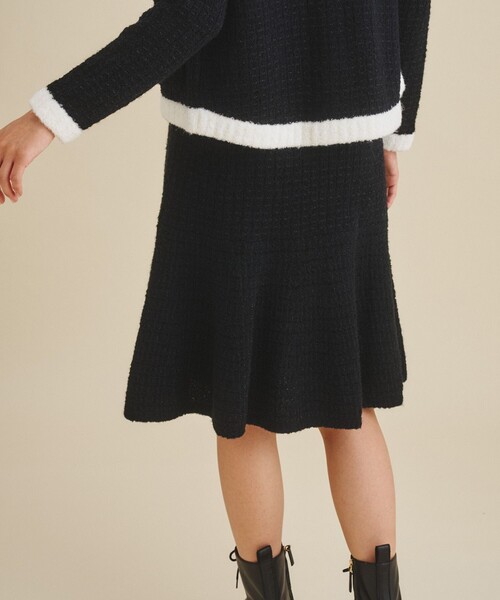 「GRACE CLASS」 ニットスカート 36 パープル レディース_画像5