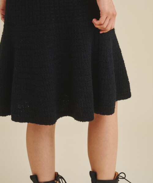 「GRACE CLASS」 ニットスカート 36 パープル レディース_画像7