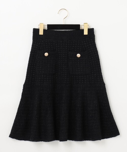 「GRACE CLASS」 ニットスカート 36 パープル レディース_画像9