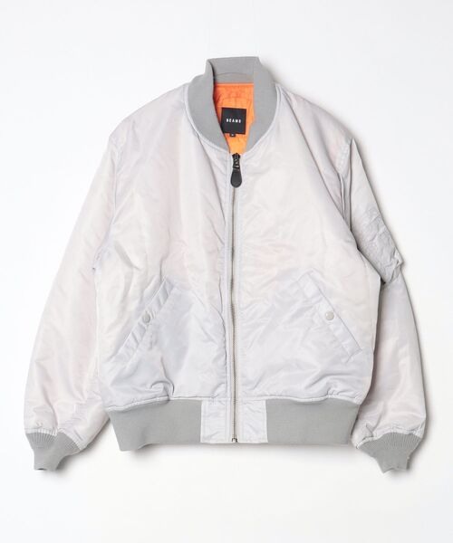 「BEAMS」 ブルゾン MEDIUM ライトグレー メンズ