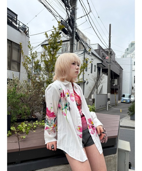Desigual（デシグアル） ブラウス シャツ フラワースプラッシュ