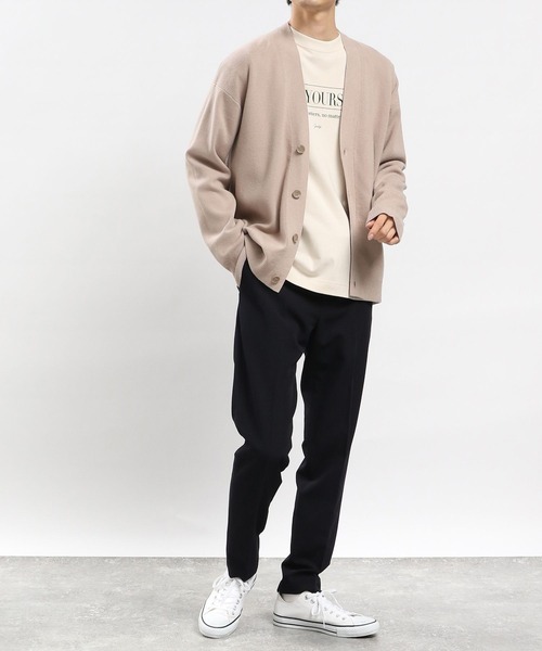 「GLOBAL WORK Smile Seed Store」 ニットカーディガン X-LARGE ベージュ メンズ_画像7