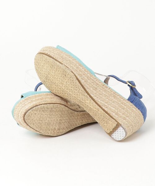 「TOMS」 ヒールサンダル W5 ブルー レディース_画像3