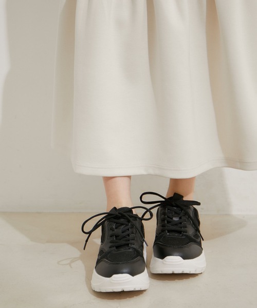 「Juze」 ローカットスニーカー M ブラック レディース_画像6