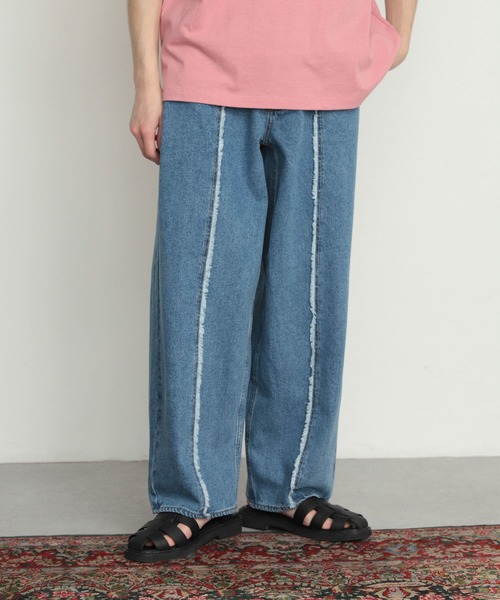 「SENSE OF PLACE by URBAN RESEARCH」 デニムパンツ LARGE ライトインディゴブルー メンズ_画像8