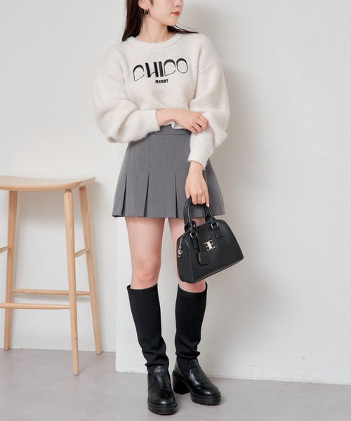 「Chico」 長袖ニット FREE ブルー レディースの画像2