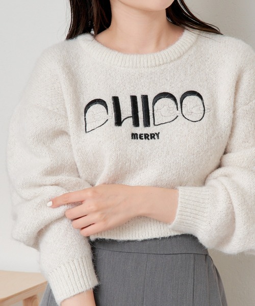 「Chico」 長袖ニット FREE ブルー レディースの画像4