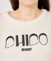 「Chico」 長袖ニット FREE ブルー レディースの画像8