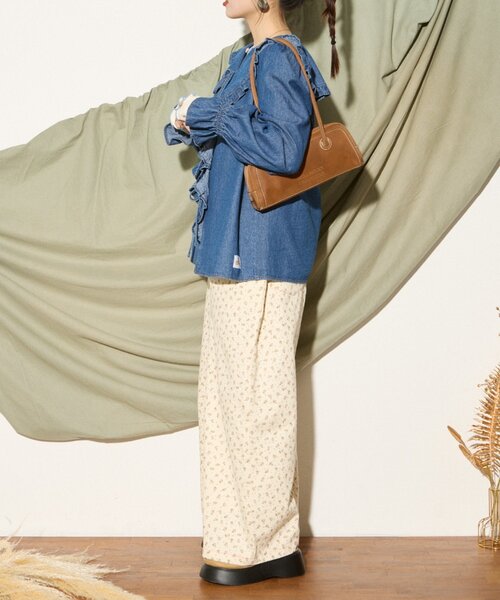 「HELLO.SANFRANCISCO」 長袖ブラウス ONE SIZE サックスブルー レディース_画像9