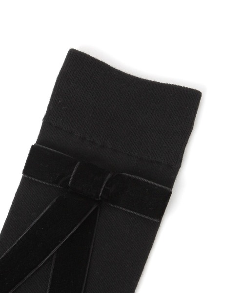 Heather（ヘザー） 靴下 「Philly chocolate×Heather」リボンソックス