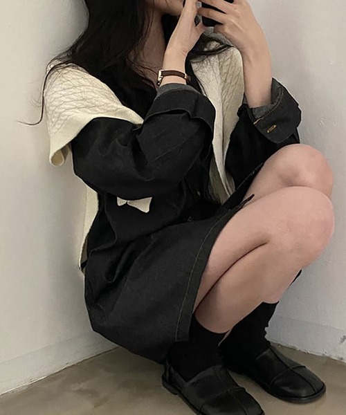 「Ulysses」 シャツワンピース F ダークブルー レディース_画像7