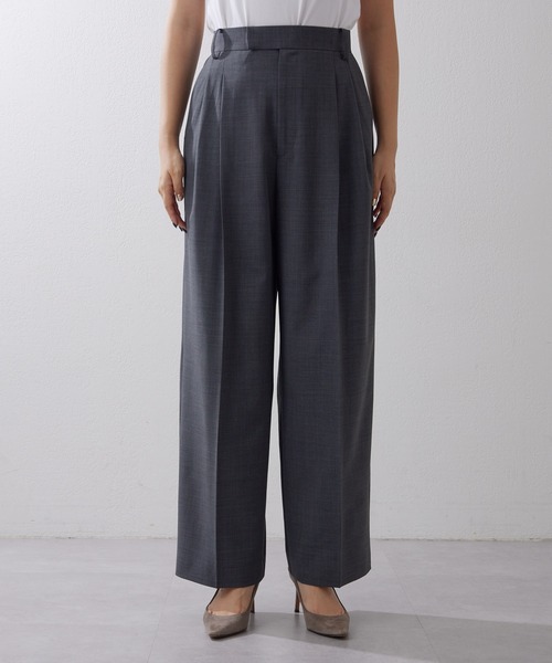 「Whim Gazette」 スラックス 36 ベージュ レディース_画像2