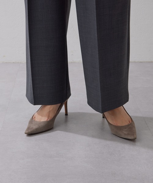 「Whim Gazette」 スラックス 36 ベージュ レディース_画像8