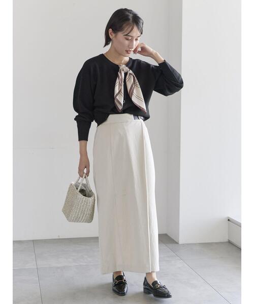 ネックレス 幾何柄シルクスカーフ レディースの画像