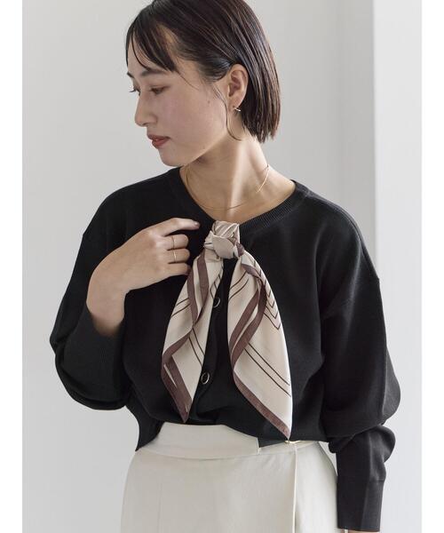 ネックレス 幾何柄シルクスカーフ レディースの画像