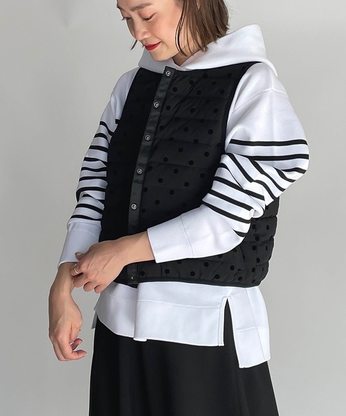 「PICCIN」 「PICCIN PERLA」ダウンベスト M ブラック レディース_画像6