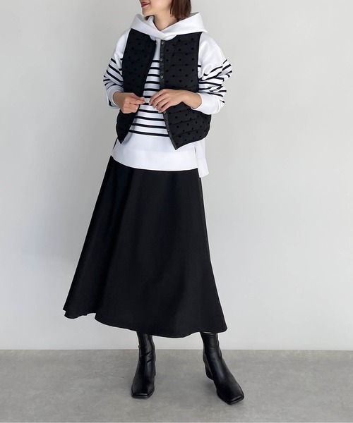 「PICCIN」 「PICCIN PERLA」ダウンベスト M ブラック レディース_画像7