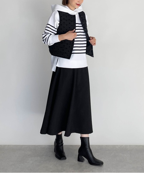 「PICCIN」 「PICCIN PERLA」ダウンベスト M ブラック レディース_画像8