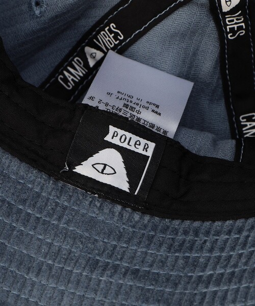 「POLeR」 ハット ONE SIZE ブラック メンズ_画像2