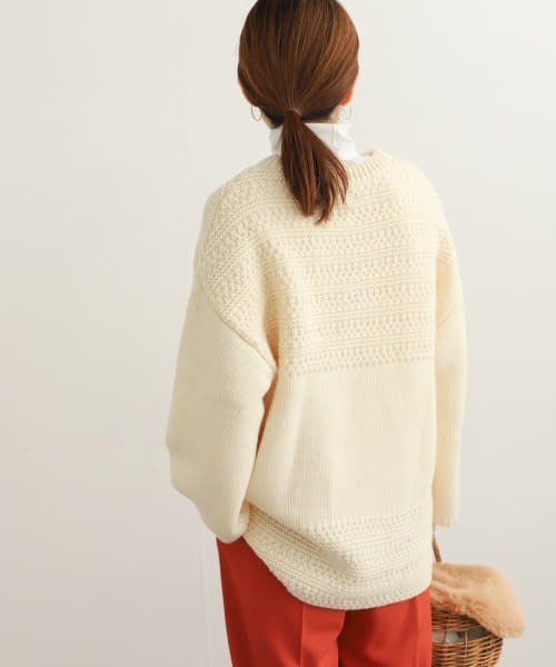 「URBAN RESEARCH DOORS」 長袖ニット MEDIUM ベージュ レディース_画像8