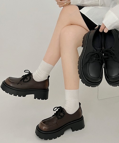 「Shoes in Closet」 シューズ LL ダークブラウン レディース_画像4