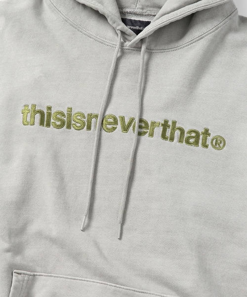 「thisisneverthat」 プルオーバーパーカー M ライトグレー メンズの画像