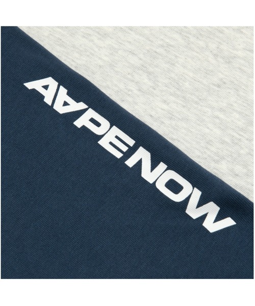 「AAPE BY A BATHING APE」 長袖Tシャツ X-LARGE ネイビー メンズ_画像6