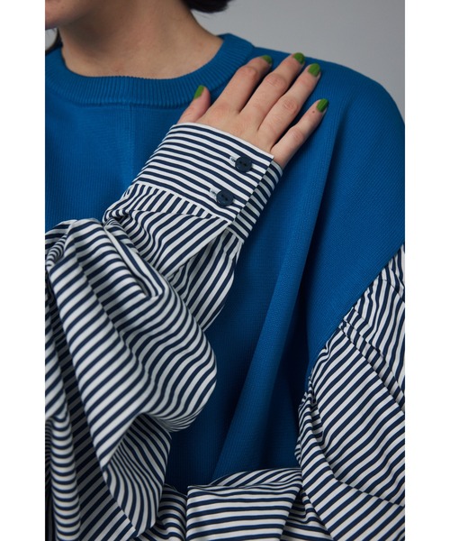 「HeRIN.CYE」 ニットワンピース FREE ブラック レディースの画像
