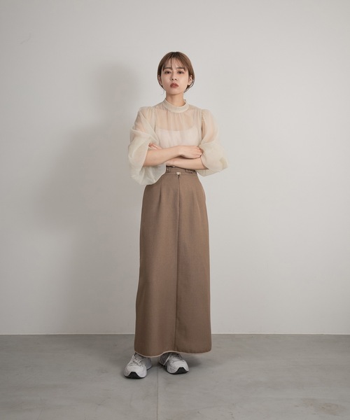 「lawgy」 ロングスカート FREE モカ レディース_画像5