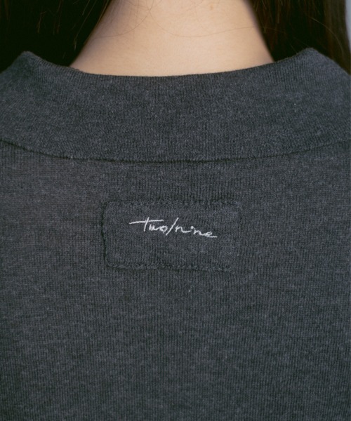 「INTER FACTORY」 半袖ニット MEDIUM チャコールグレー メンズ_画像9