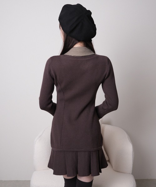 「LIPSERVICE」 長袖ワンピース FREE ブラック レディース_画像6